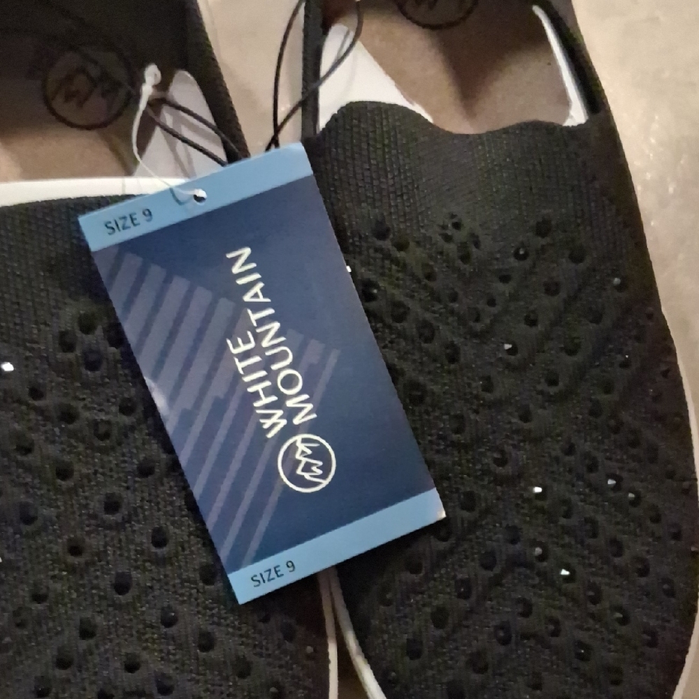 White Mountain Black Bling Sneakers - Picture 4 of 16